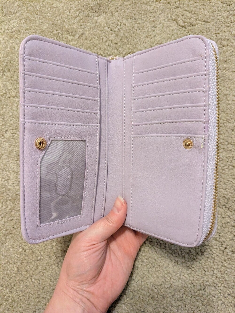 NWOT A New Day Purple Faux Leather Clutch - Picture 5 of 8